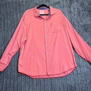 Tommy Bahama Men’s Shirt Long Sleeve Size XL Salmon, Button Down, Weekend Casual